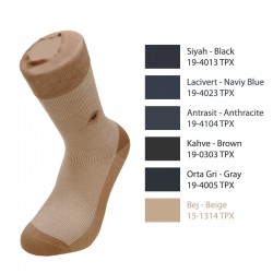 AGK1002 Bilg Bambu California Soket Dikişsiz Erkek Çorap