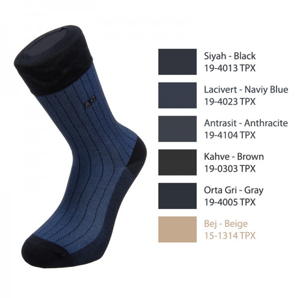 AGK1003 Mens Computer Bamboo Socks * Seamfree Toe