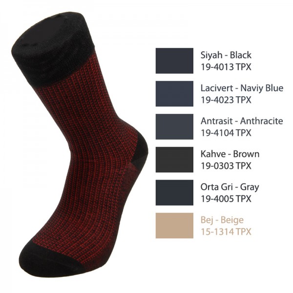 AGK1021 Bilg Bambu Noktalı Soket Dikişsiz Erkek Çorap